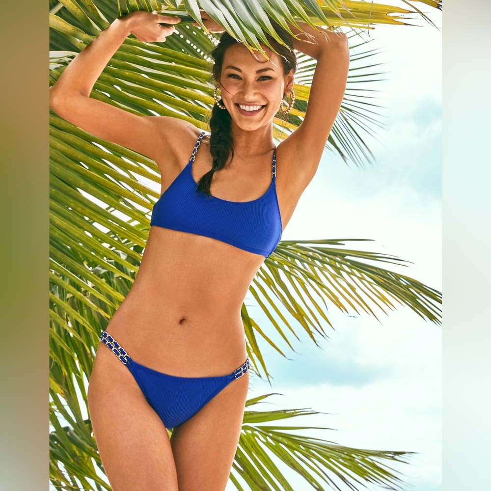 Lilly Pulitzer Sharona Bikini Top & Petrie Bikini Bottom in blue grotto